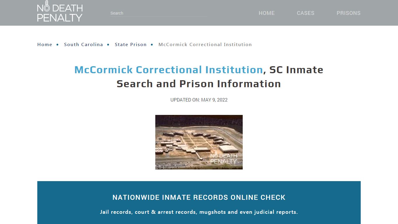 McCormick Correctional Institution, SC Inmate Search, Visitation, Phone ...